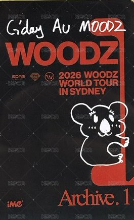 2026 WOODZ WORLD TOUR＇Archive. 1＇ 雪梨 入場卡 / 場限卡  背面