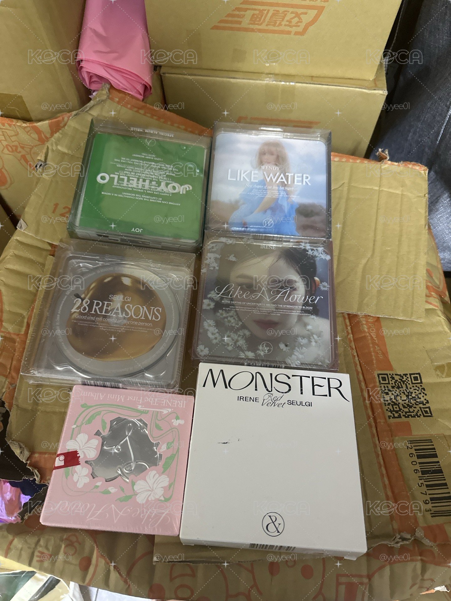 red velet solo成員 case ver(Irene Wendy Seugli joy)拆售