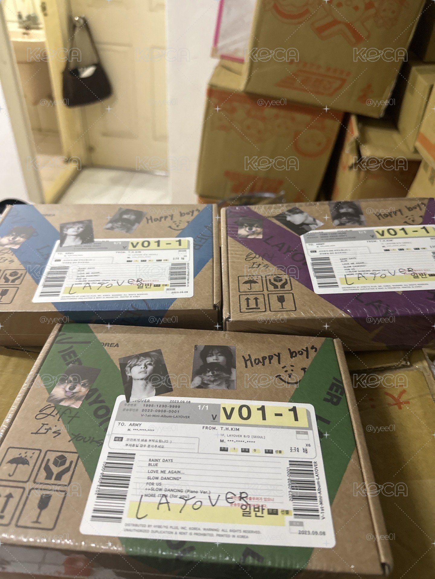 BTS vLAYOVER 專輯 3版一套