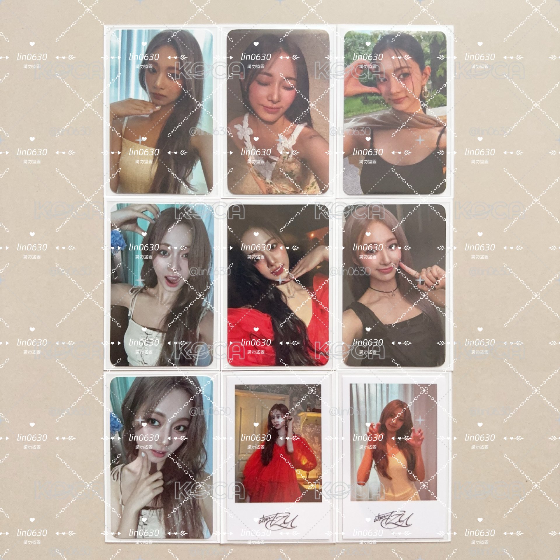套售 全通路 特典卡 TWICE 子瑜 solo 黑膠卡 幸運卡 aboutzu