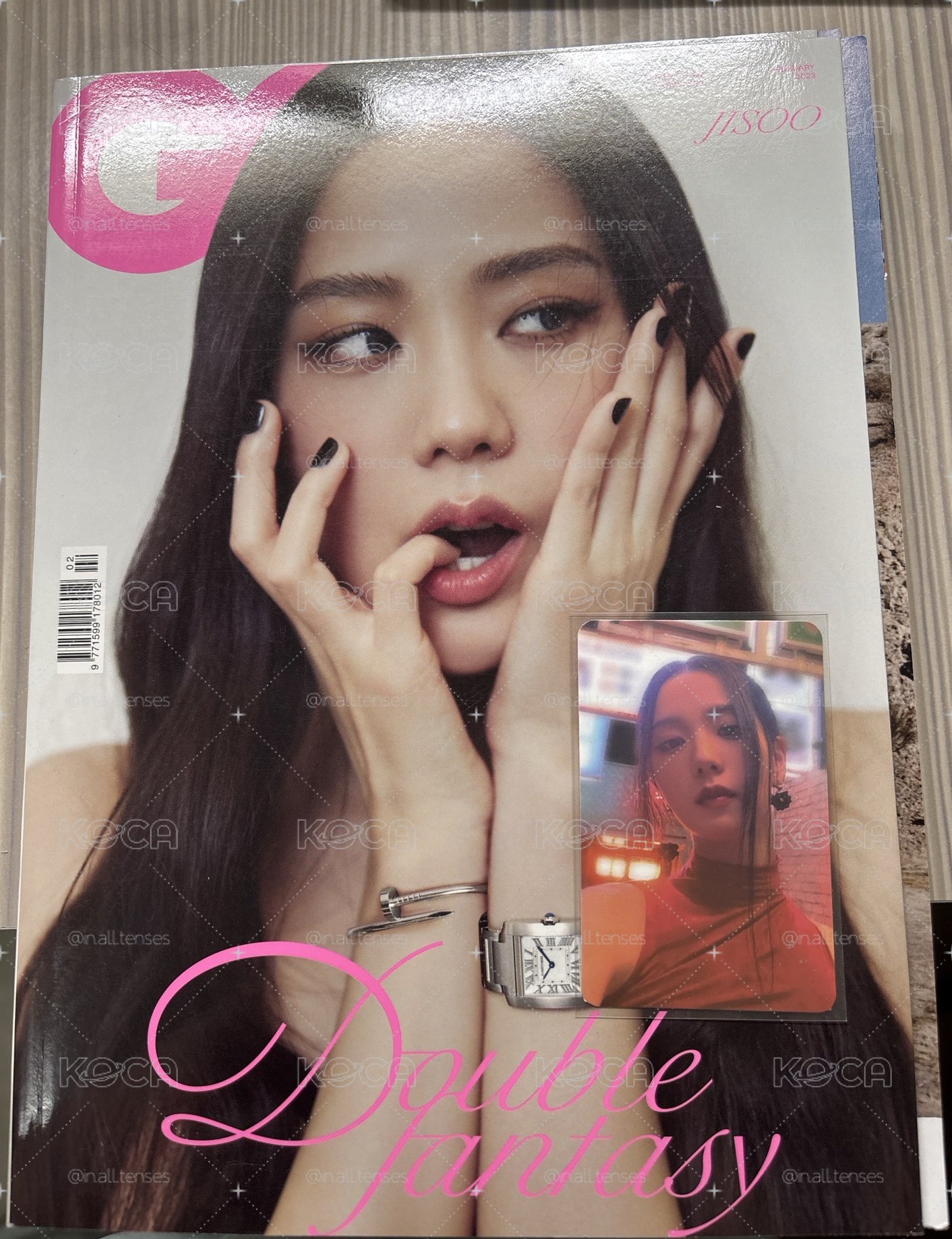 Jisoo GQ雜誌 2023二月號 B版 已拆+ME YG特典 1元起標～