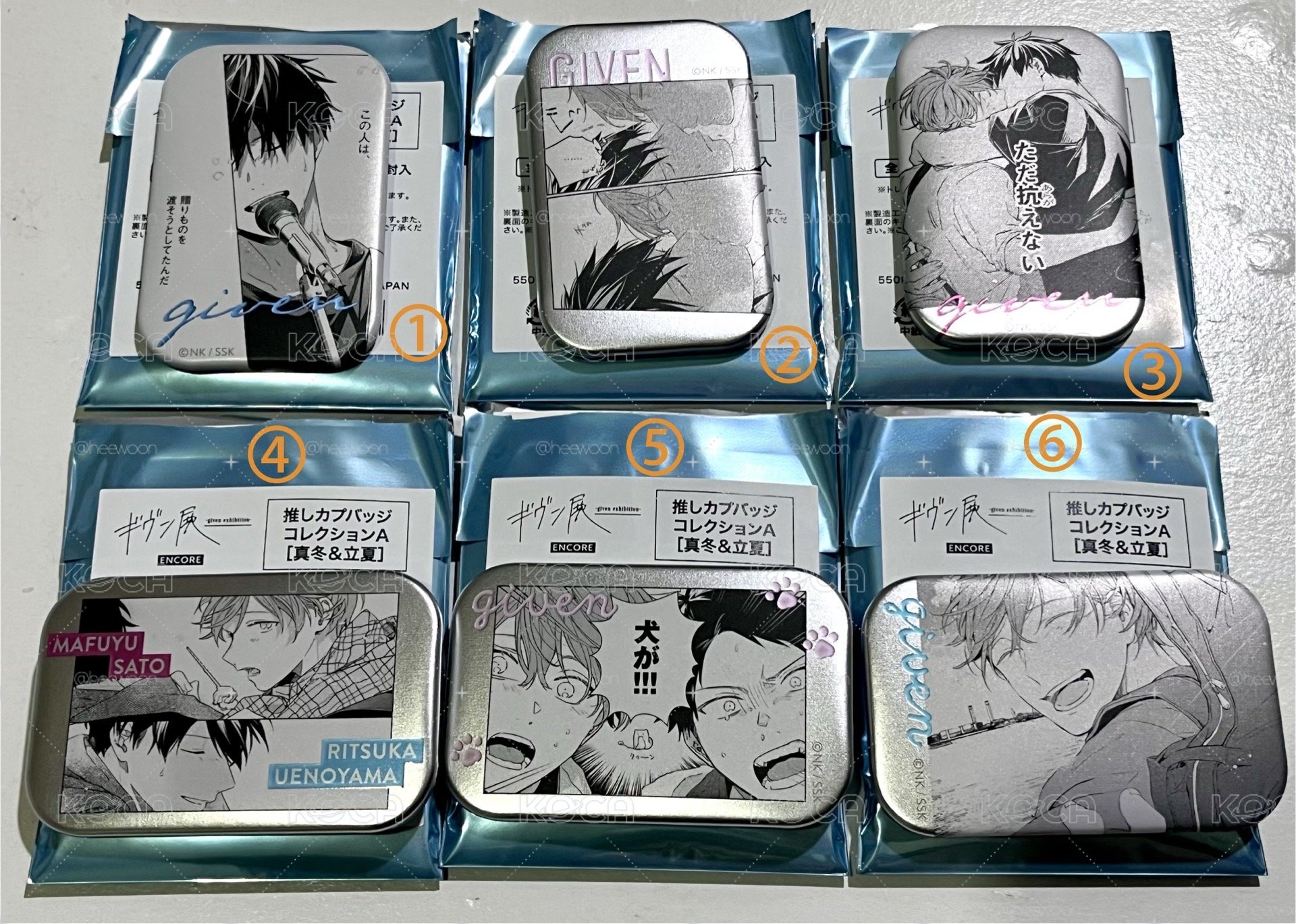原畫展 徽章 立夏＆真冬 方徽