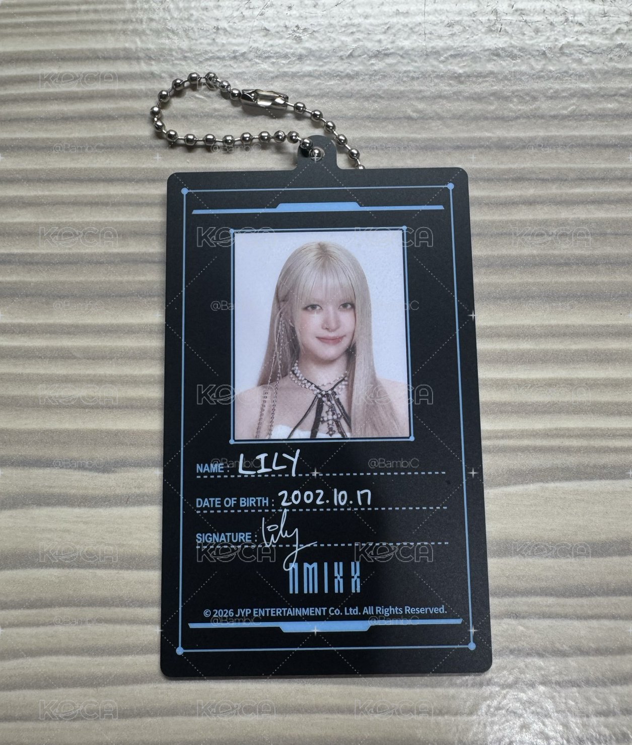 Lily 世巡曼谷場場週 ID卡