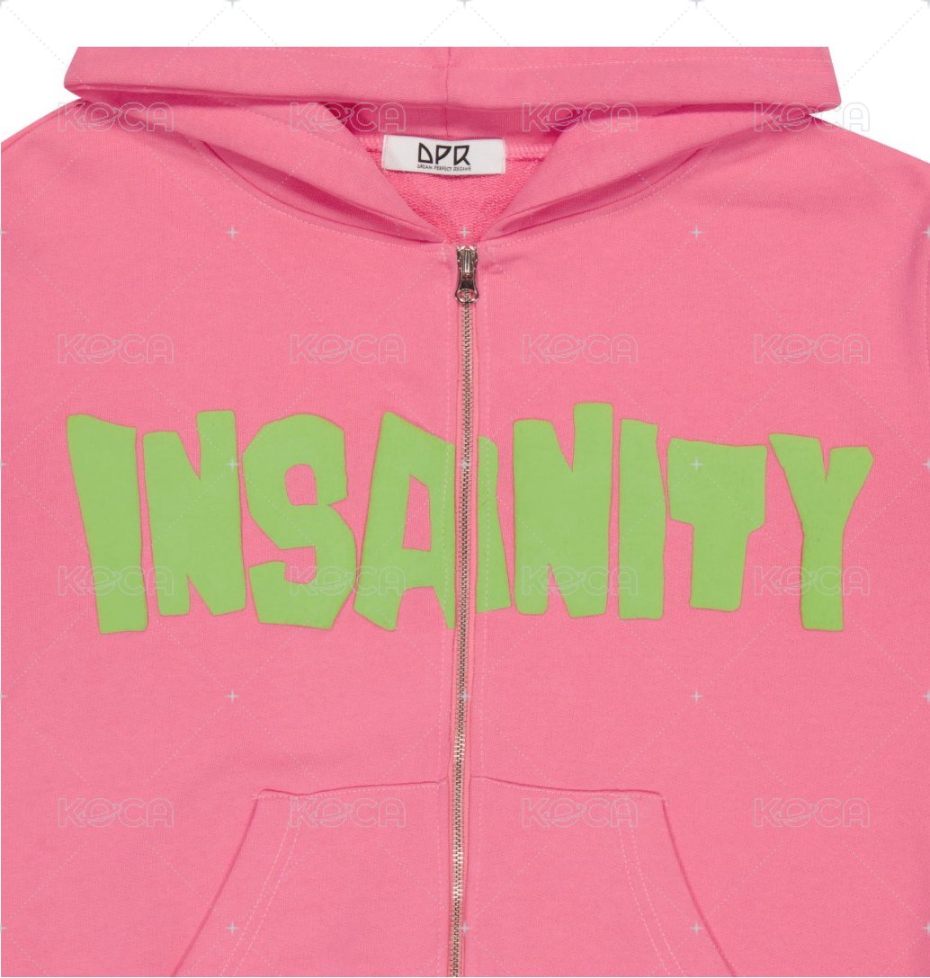INSANITY拉鍊連帽外套