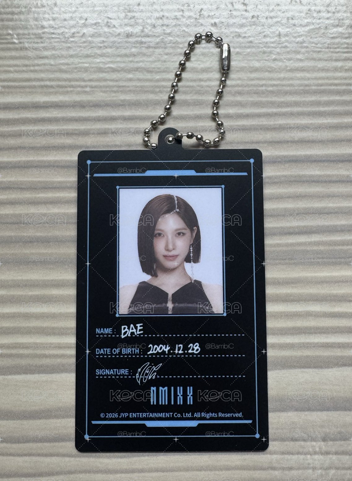 Bae 世巡曼谷場場週 ID卡