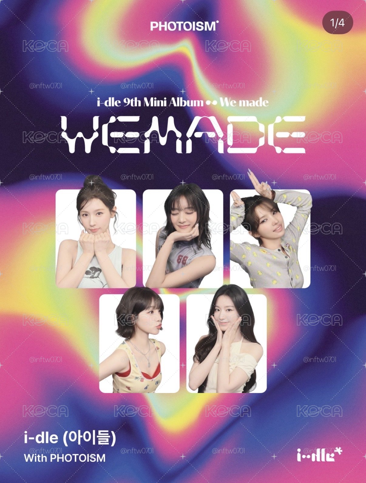 i-dle We made photoism 人生四格卡 / 拍貼 