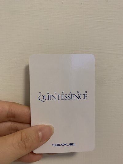 Taeyang 太陽 Quintesense 台北快閃店隨機小卡