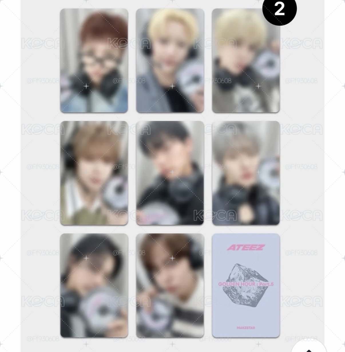 ATEEZ CDP MS特典卡