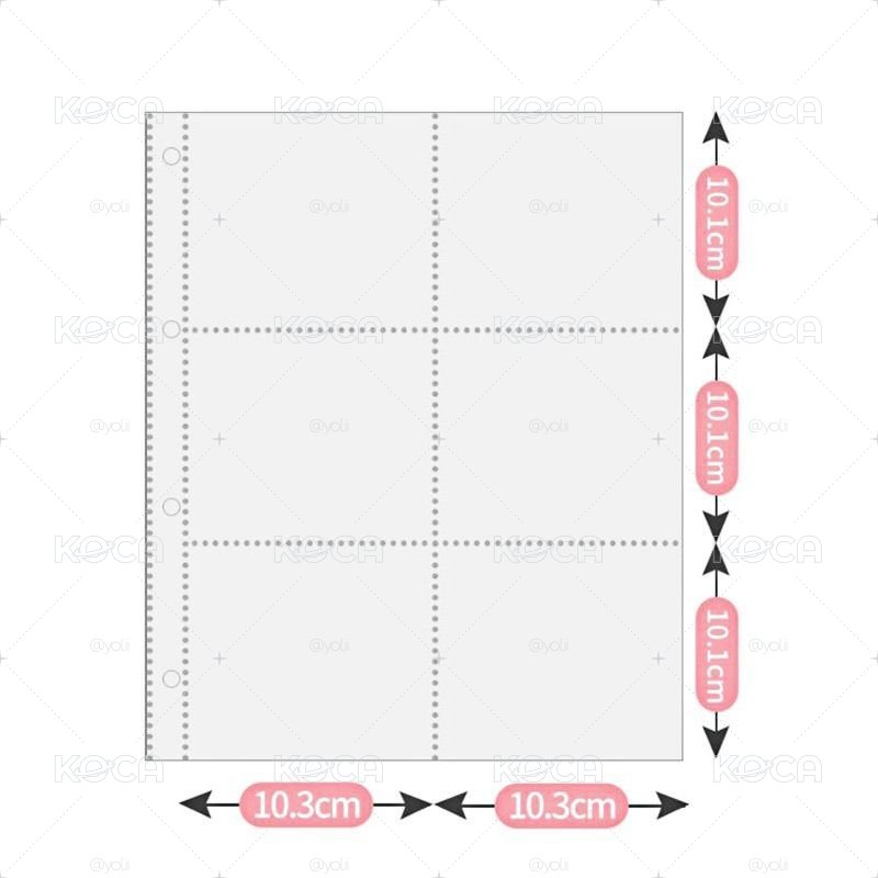 A4 卡冊內頁 9格.6格.4格.3格.1格皆有