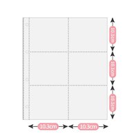 A4橫六格1張(可放方卡