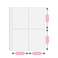 A4四格1張(可放明信片大卡)
