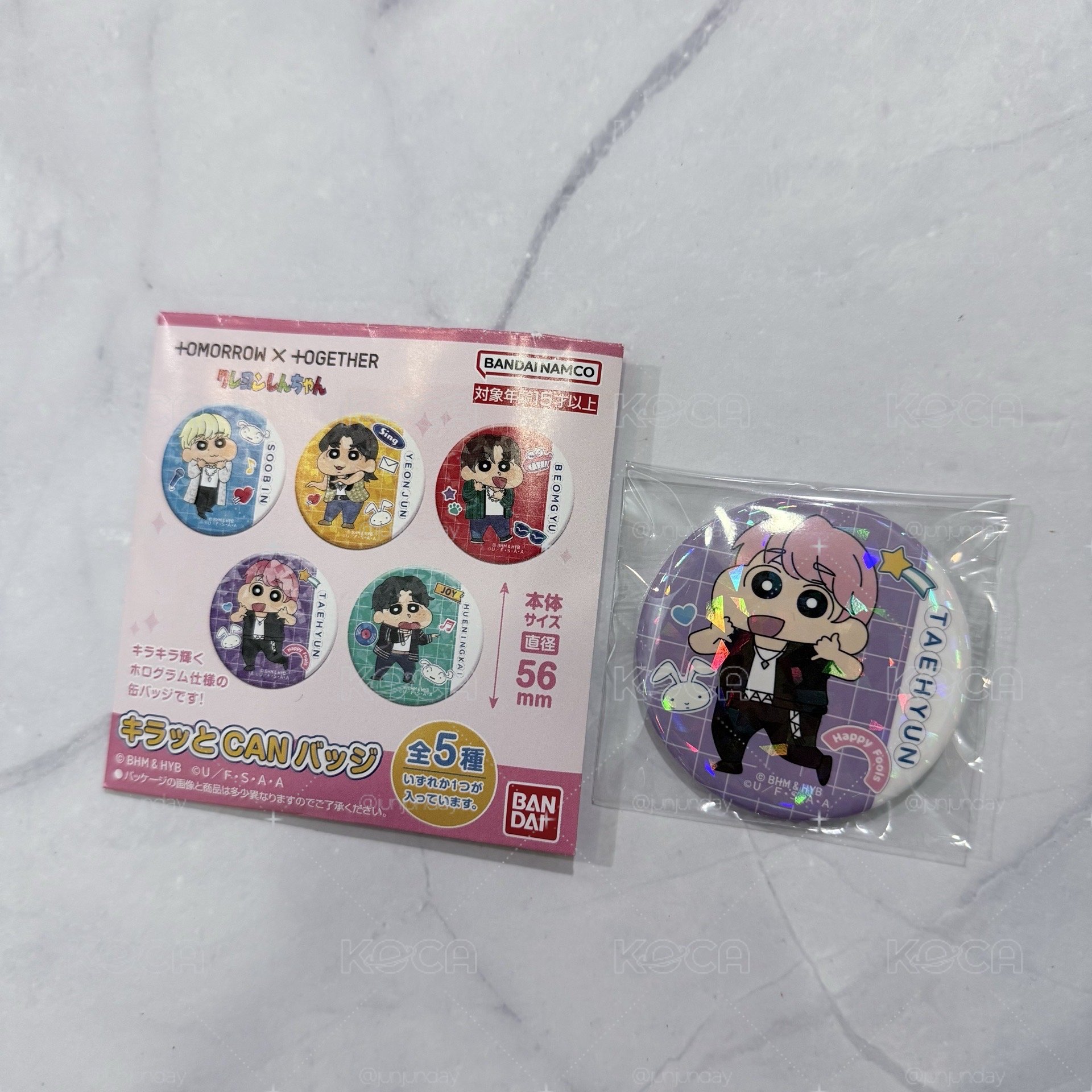 蠟筆小新聯名 BANDAI 徽章