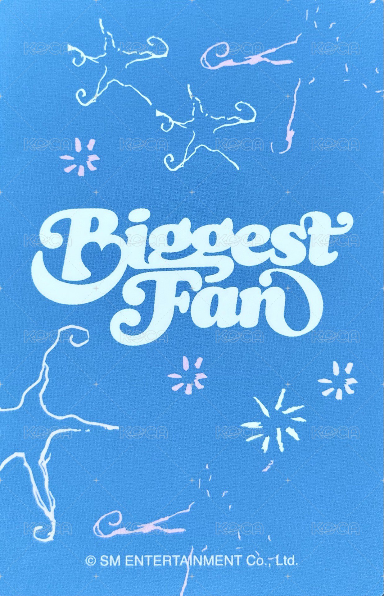 Biggest Fan km 台北合照 簽售卡  背面