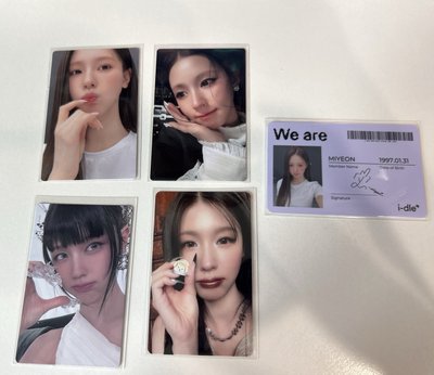 i-dle 迷八 薇娟 美網限定+QQ音樂特典卡 中背