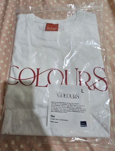 SOLAR 頌樂 金容仙 COLOURS T恤 