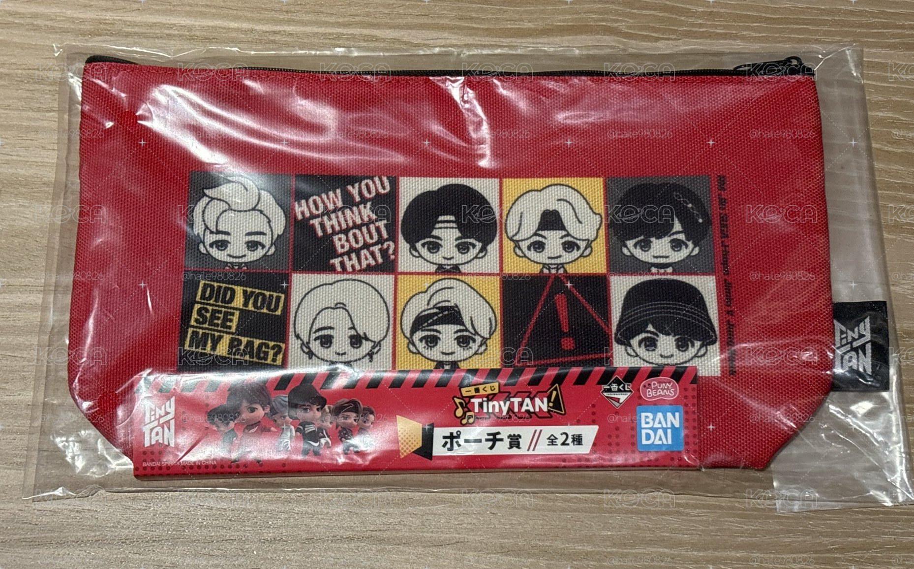 BTS Tiny Tan 化妝包 紅版(☆_☆)