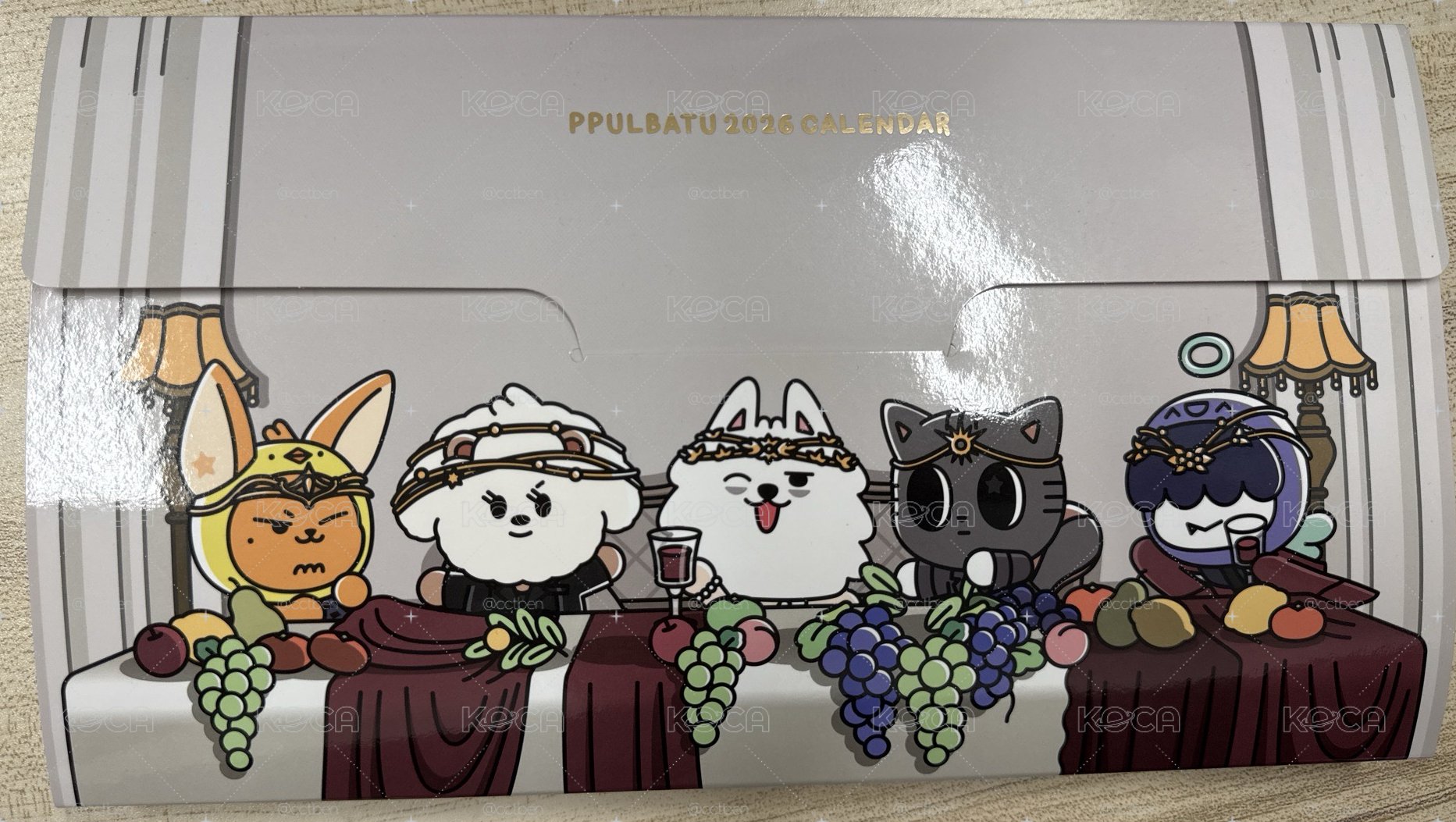 角巴兔桌曆