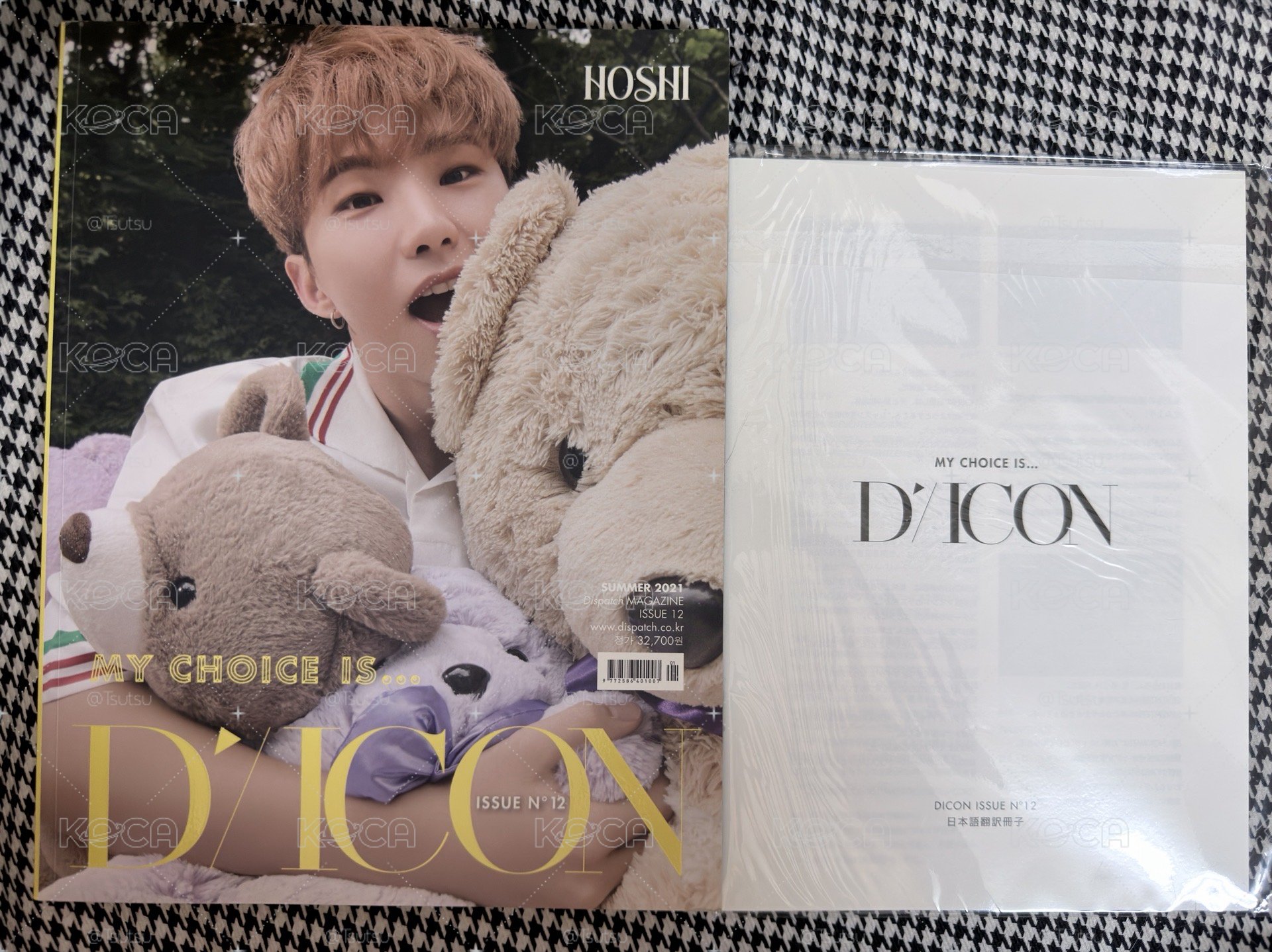 (現貨 可當日寄出）seventeen 日版封面 dicon hoshi 抱熊榮 d社雜誌