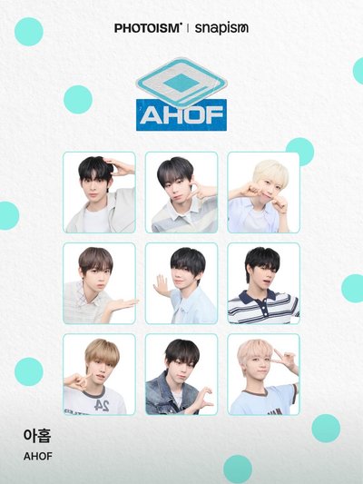 AHOF RUN TO YOU X photoism 人生四格卡 貼紙 代印