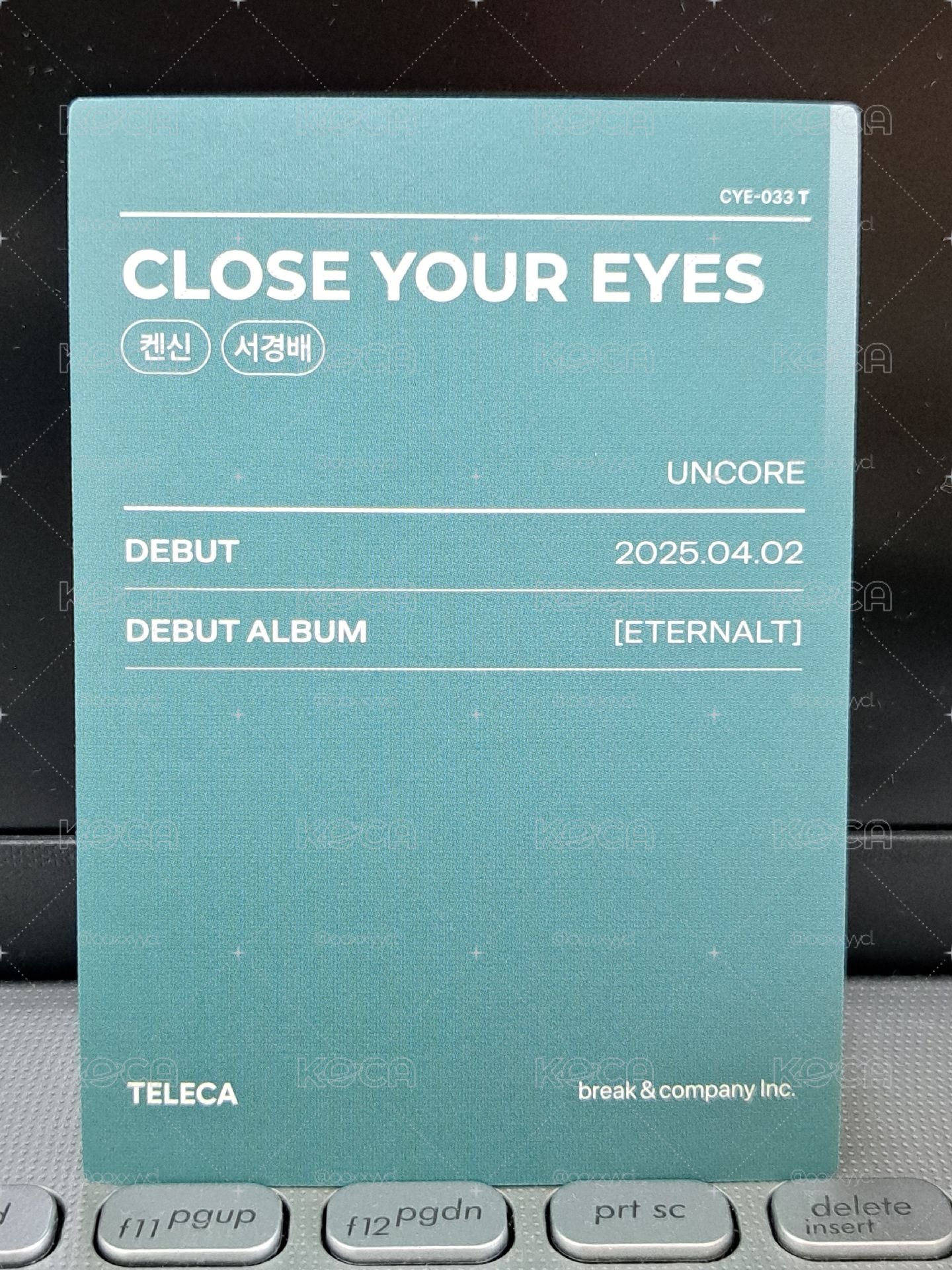2025 K-POP ROOKIE TELECA 隨機卡 