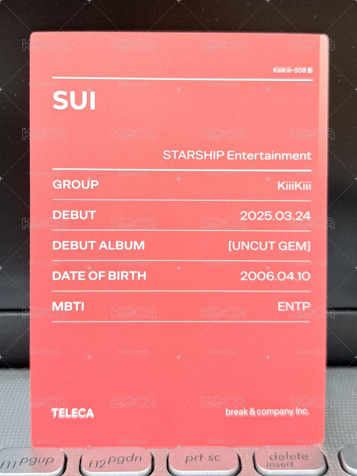 KiiiKiii Teleca 隨機卡 SUI