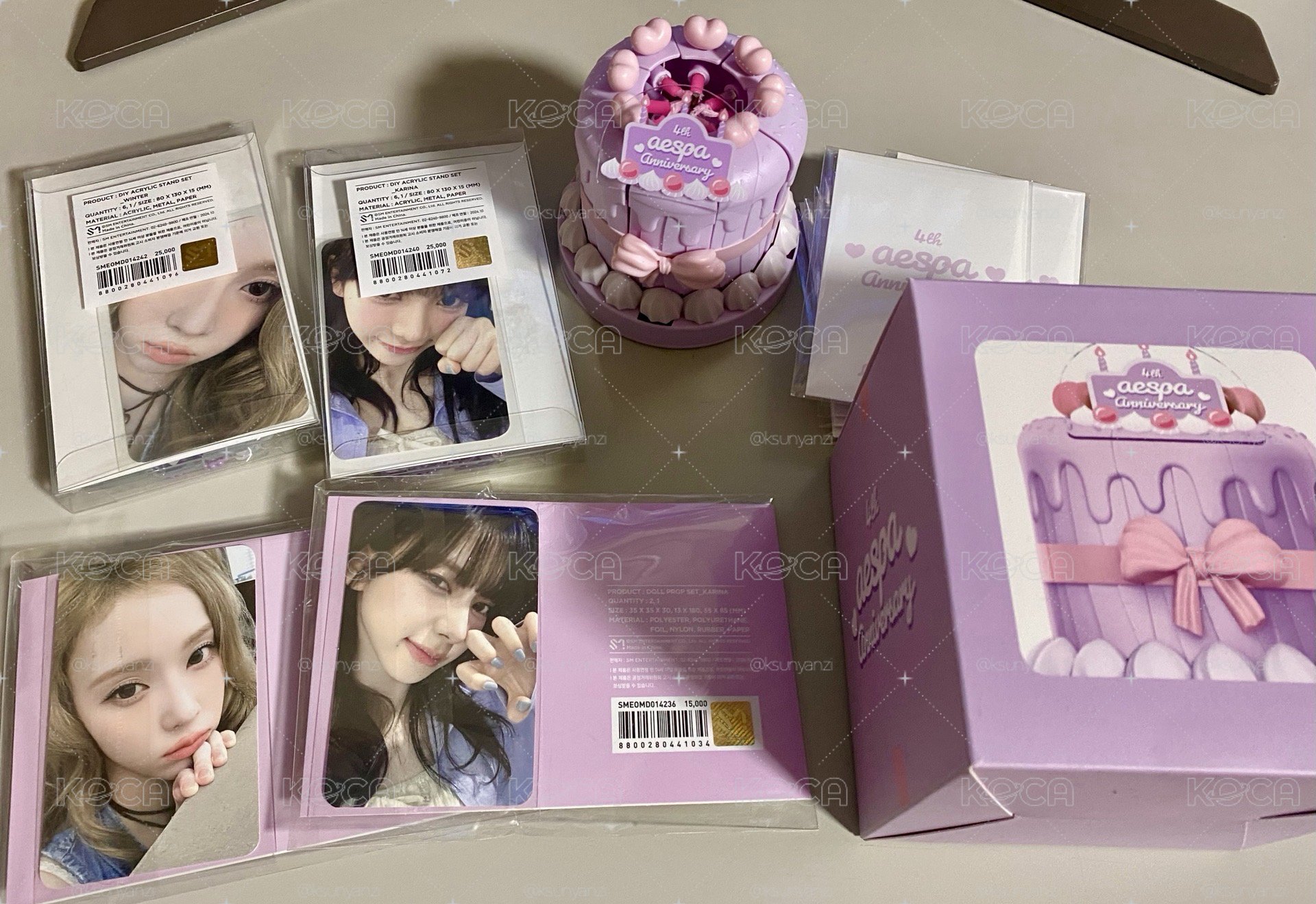aespa 四周年週邊 幸運卡 立牌組