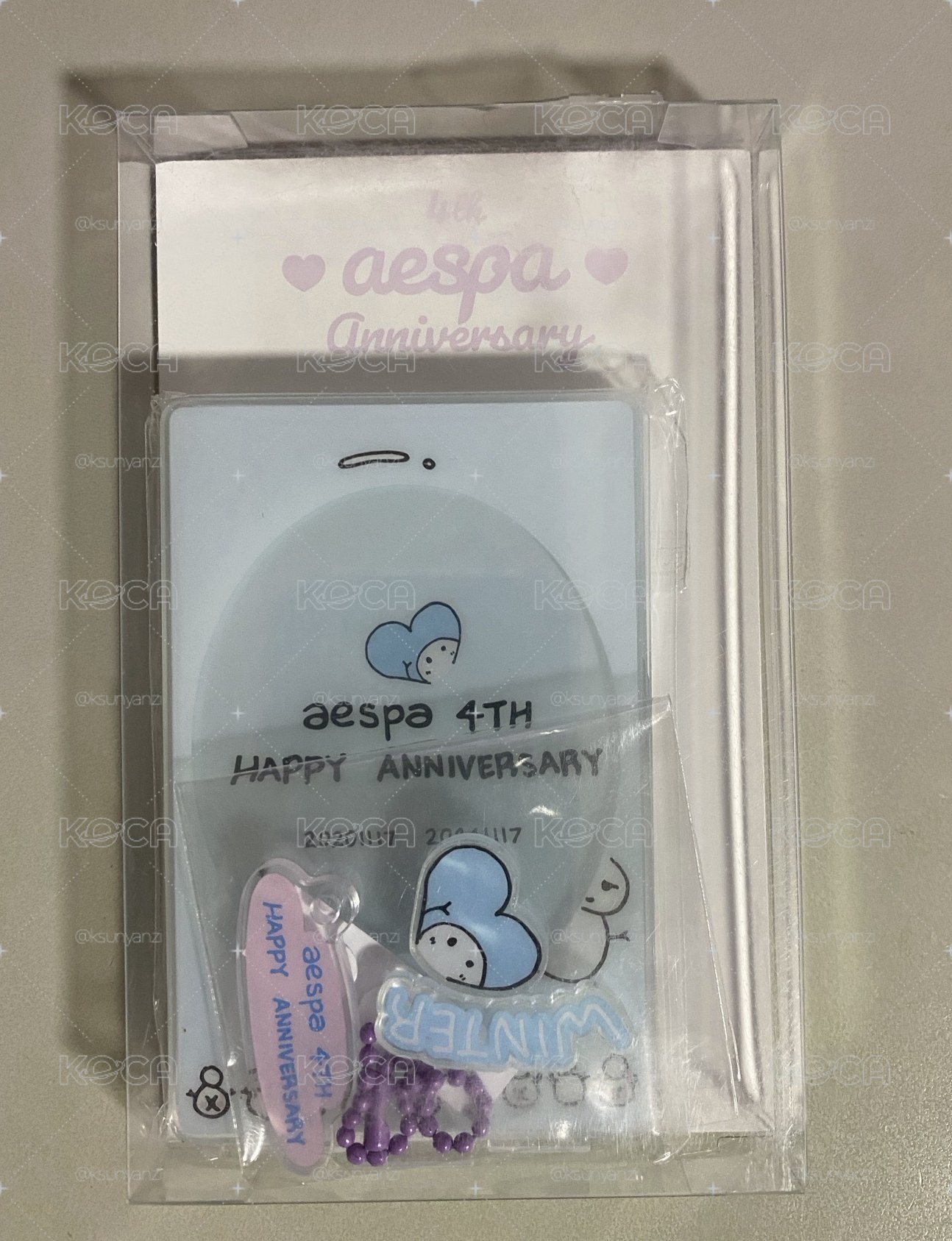 aespa 四周年週邊 幸運卡 立牌組