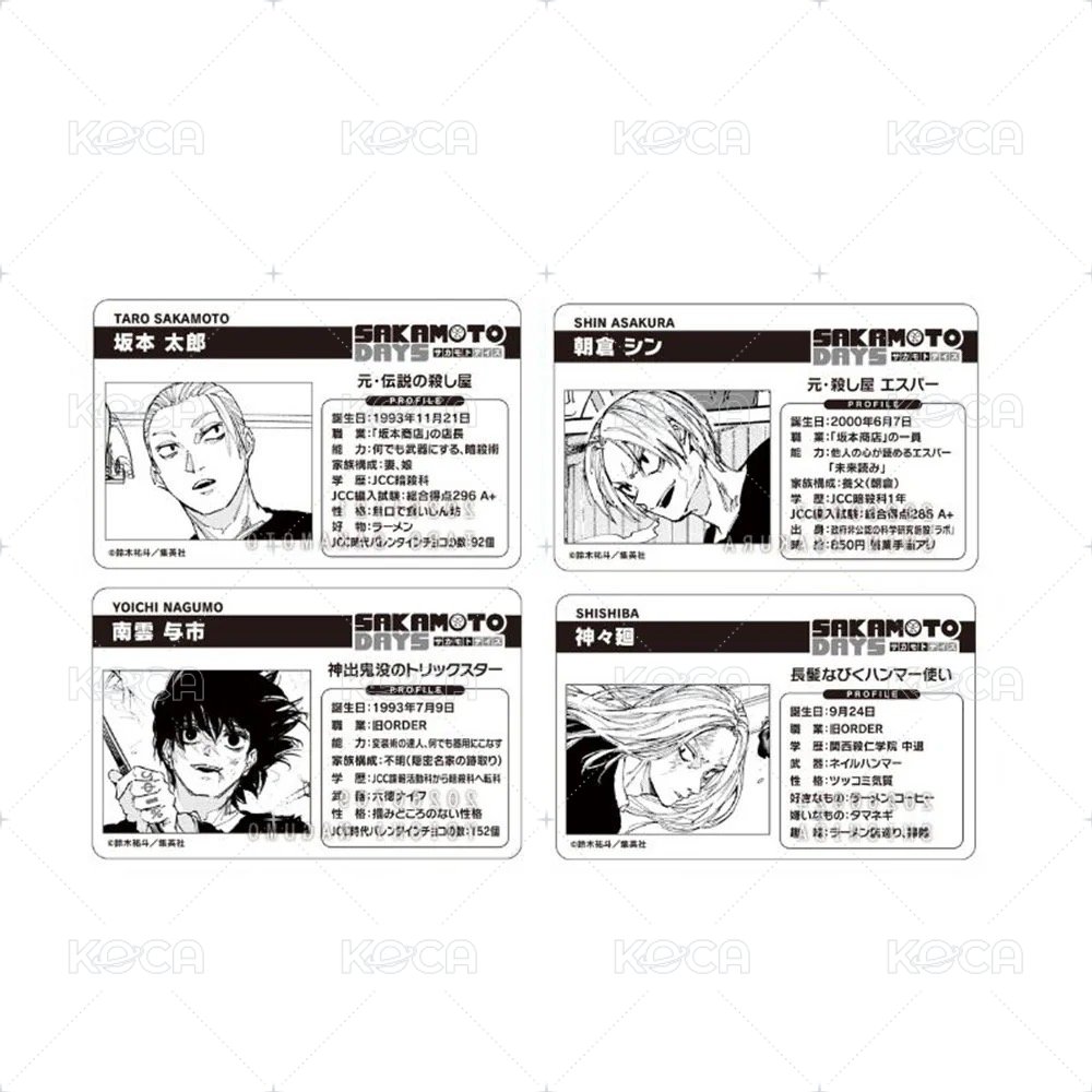 JUMP SHOP-生日系列 2026 周邊卡  背面