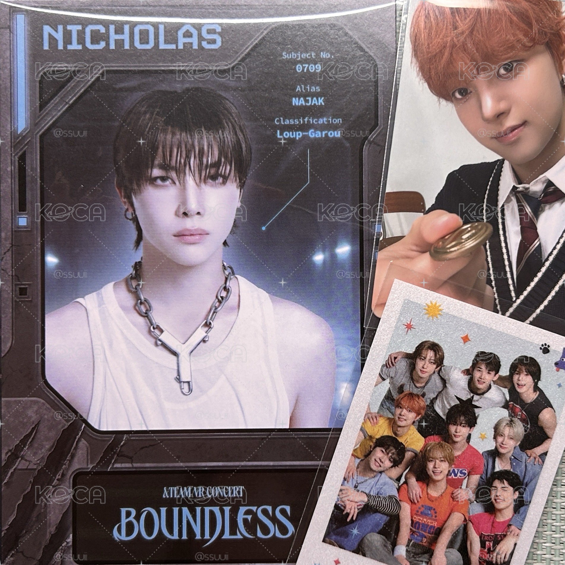 EJVR CONCERT BOUNDLESS小卡】&TEAM VR 特典NICHOLAS EJ - KOCA小卡