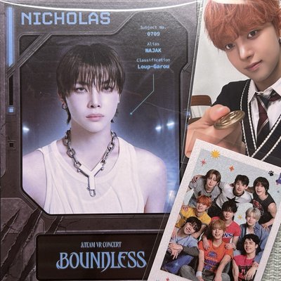 EJVR CONCERT BOUNDLESS小卡】&TEAM VR 特典NICHOLAS EJ - KOCA小卡