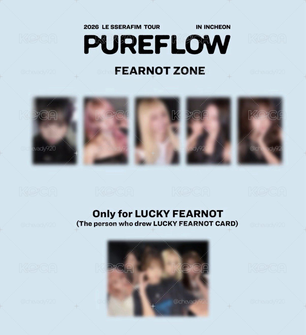 SAKURA2026 LE SSERAFIM TOUR 'PUREFLOW'小卡】LESSERAFIM 仁川zone