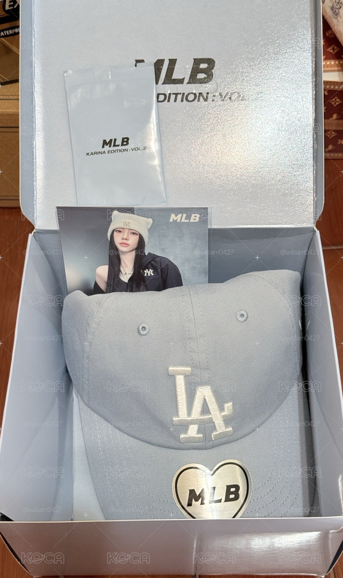 Karina MLB帽子2.0 淺藍色帽子卡組