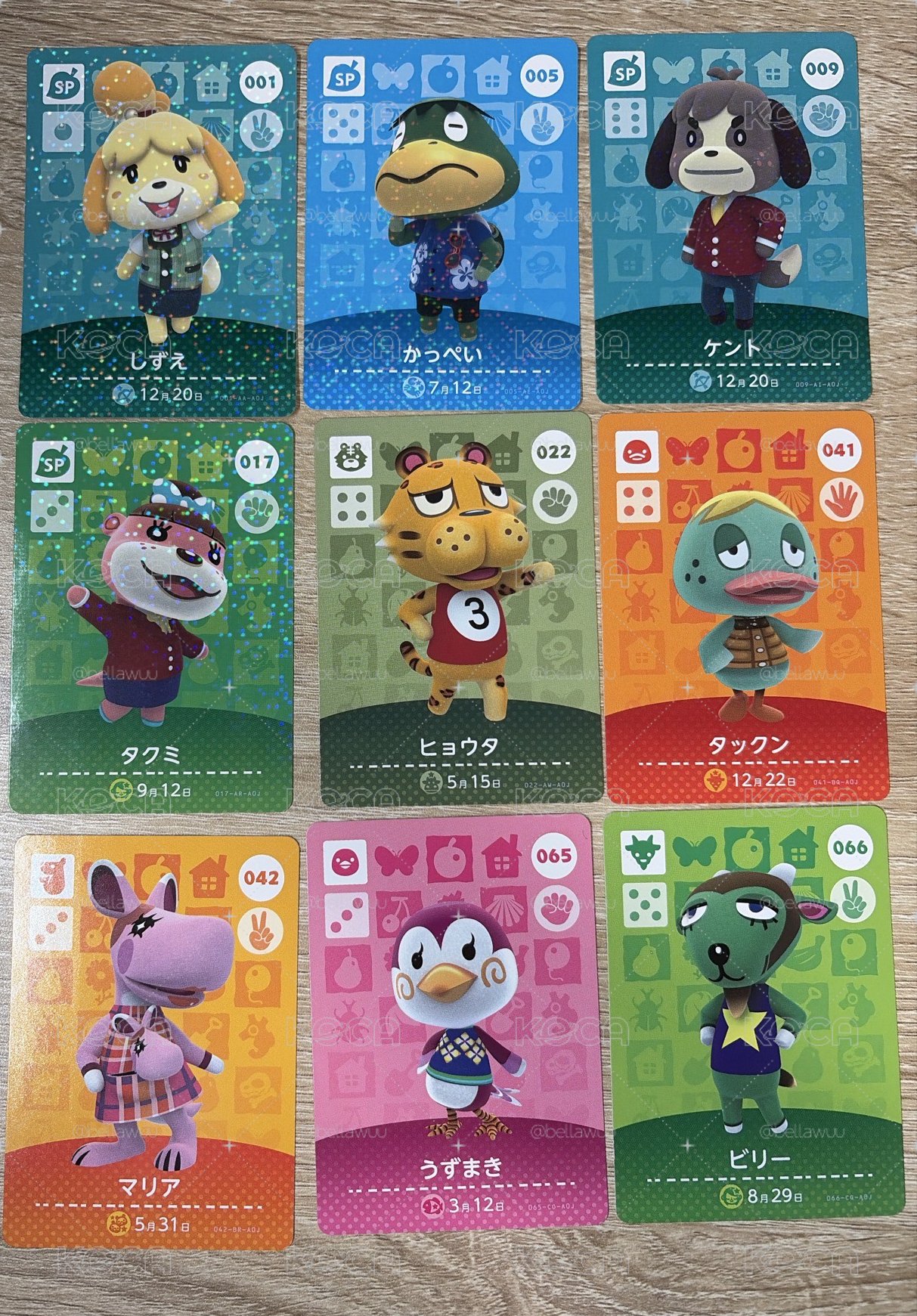 動物森友會 amiibo卡1-100