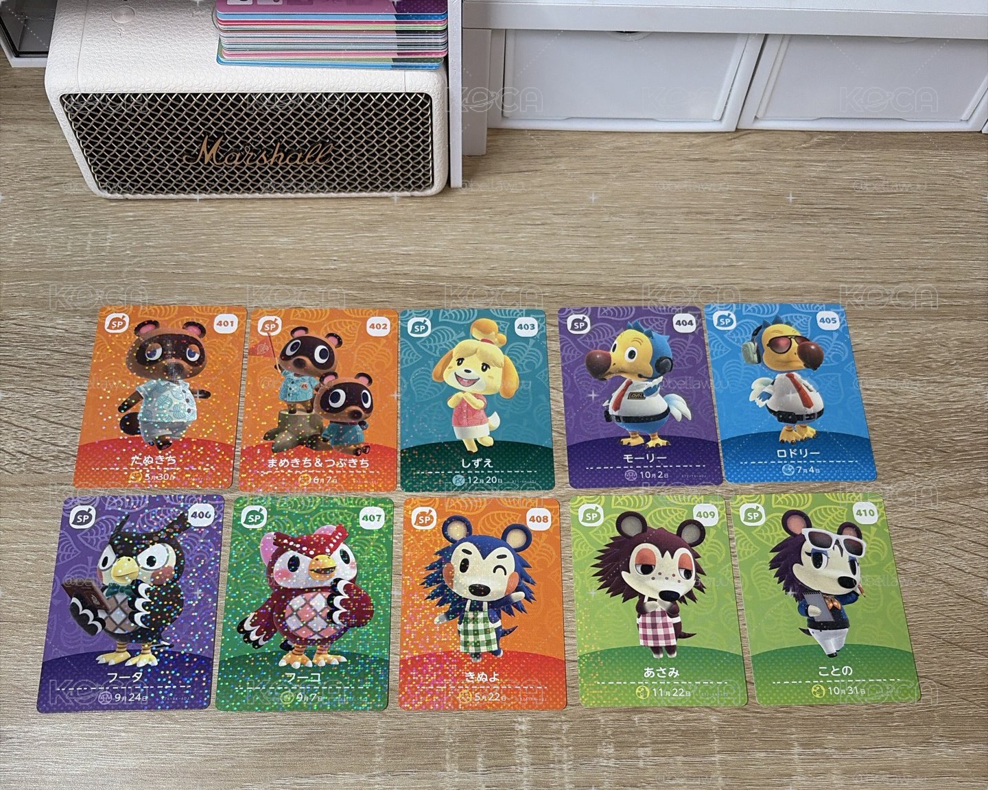 動物森友會 amiibo卡 400-410