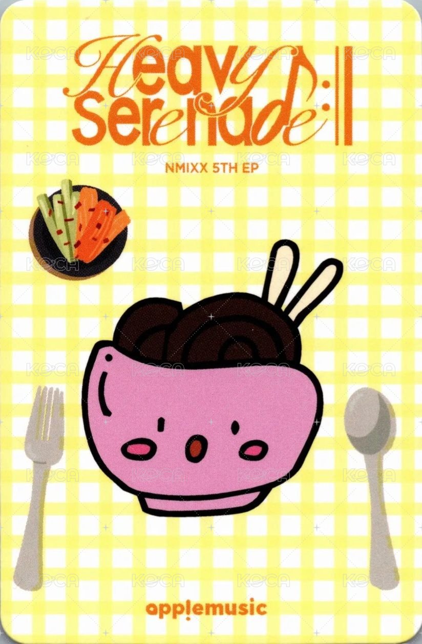 Heavy Serenade am 2.0 幸運卡 美味/炸醬麵 背面