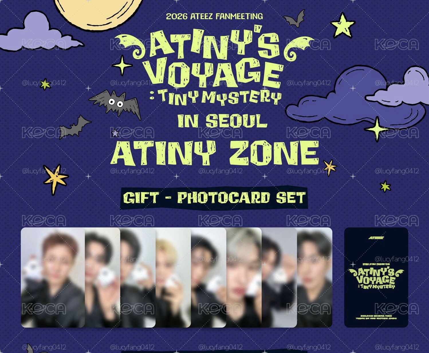 ATEEZ FM ATINY ZONE 卡 一套