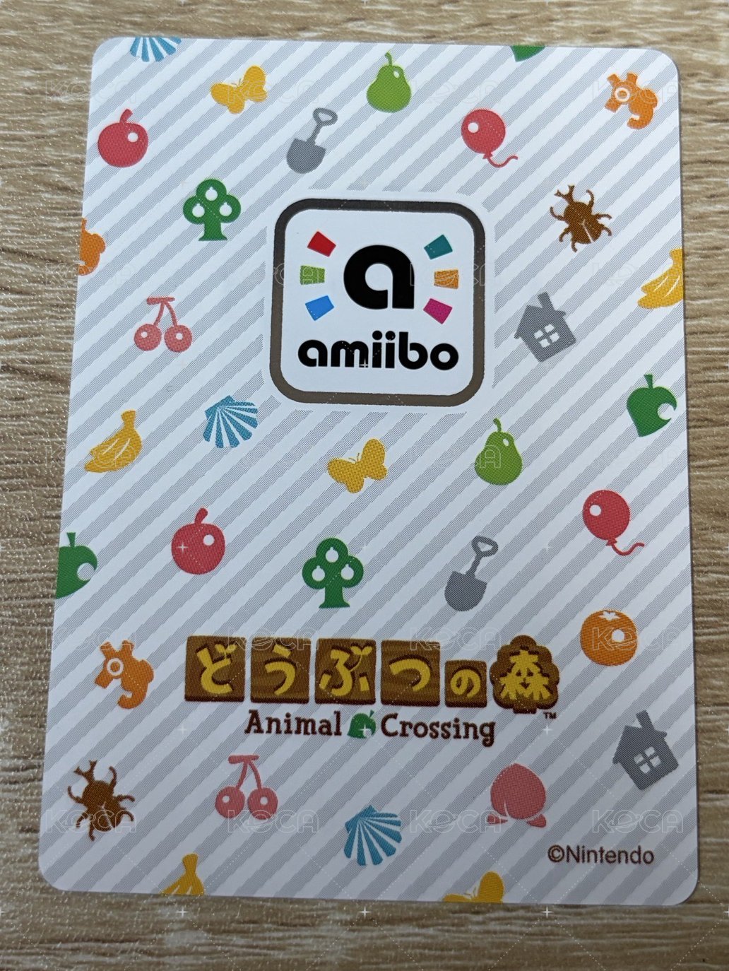動物森友會 amiibo 156 遊戲卡  背面