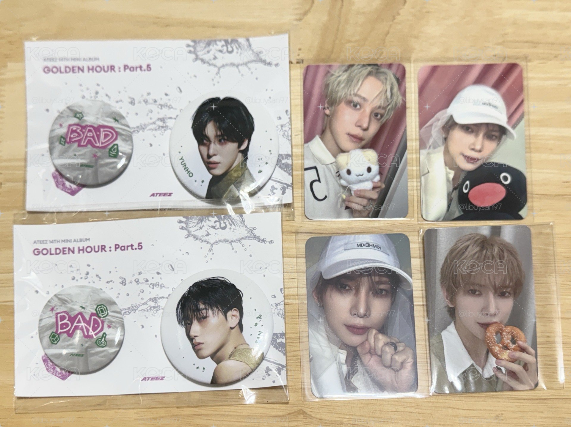 ATEEZ GH5 特典卡/快閃店徽章