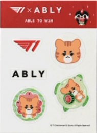 T1 X ABLY 滿額卡 貼紙