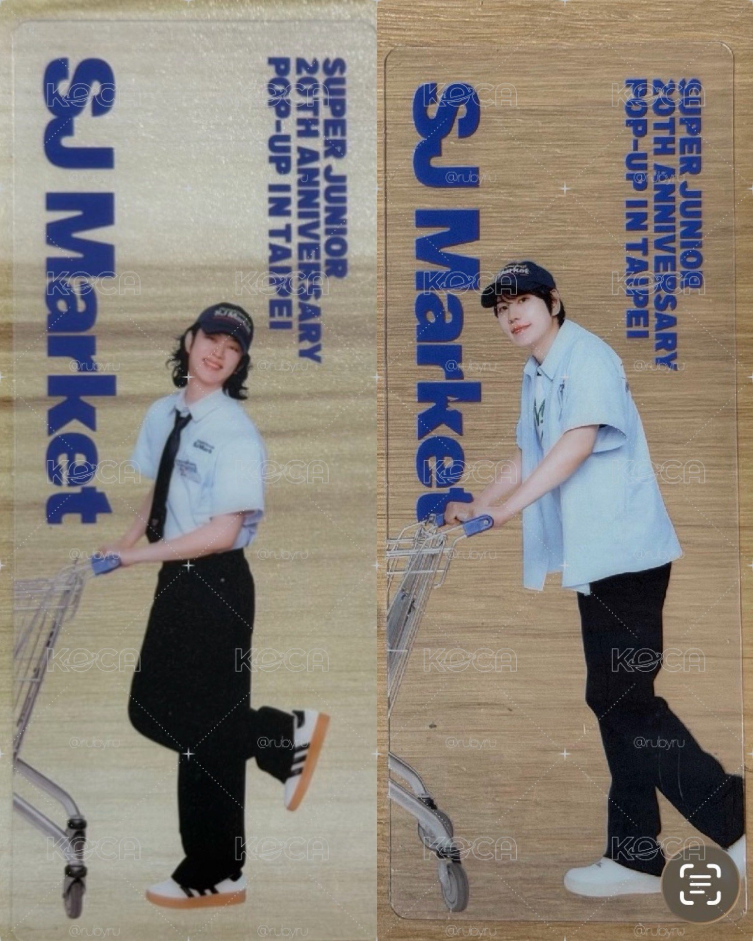 SJ MARKET 透明書籤 希澈 圭賢