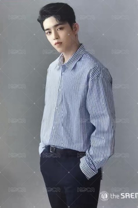 the SAEM 代言卡 限量雙面卡 背面