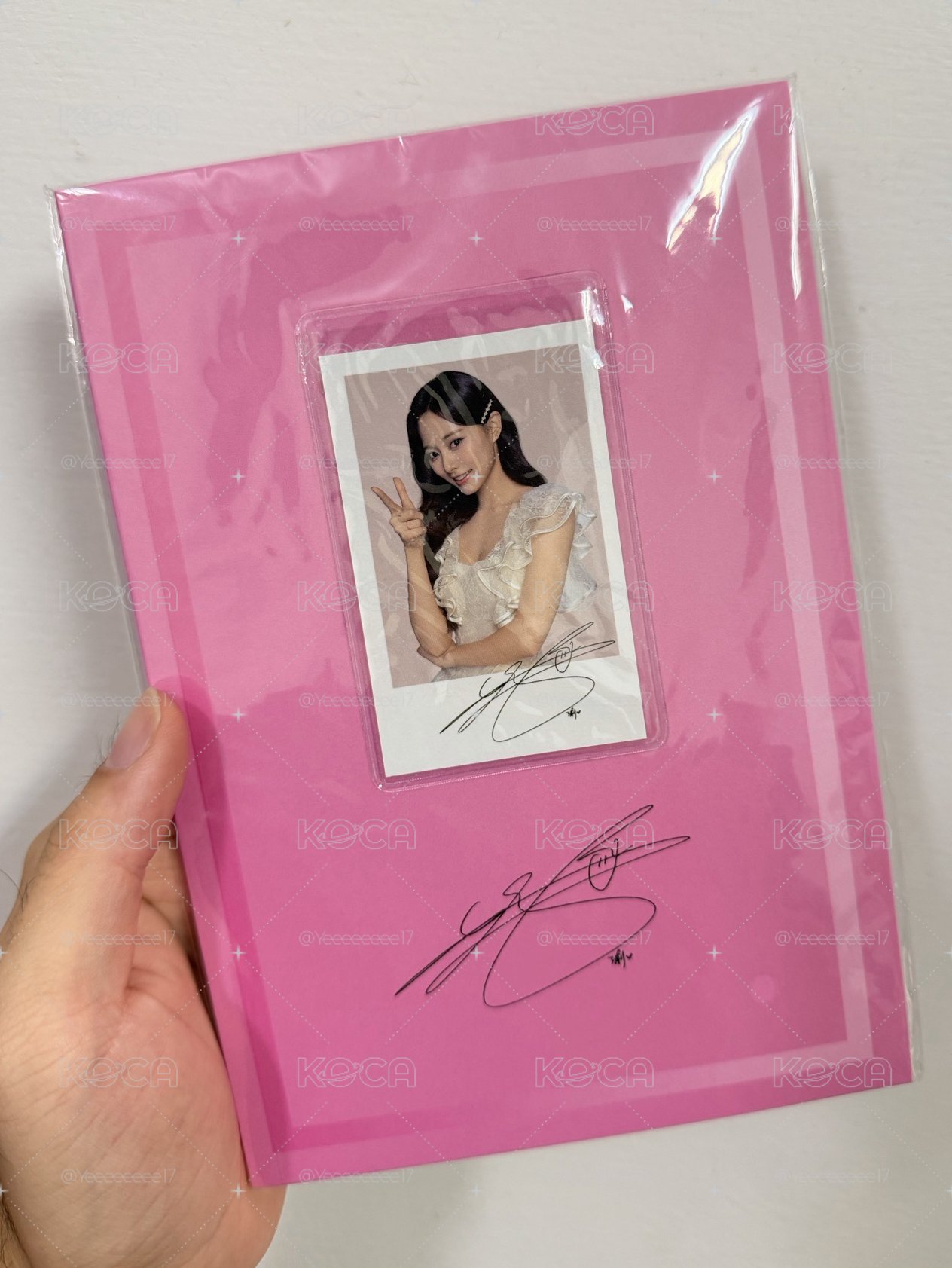 TWICE 粉版子瑜筆記本含卡