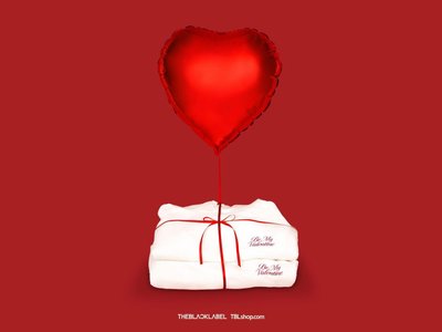 THEBLACKLABEL - be my valentine 帽T(無小卡）