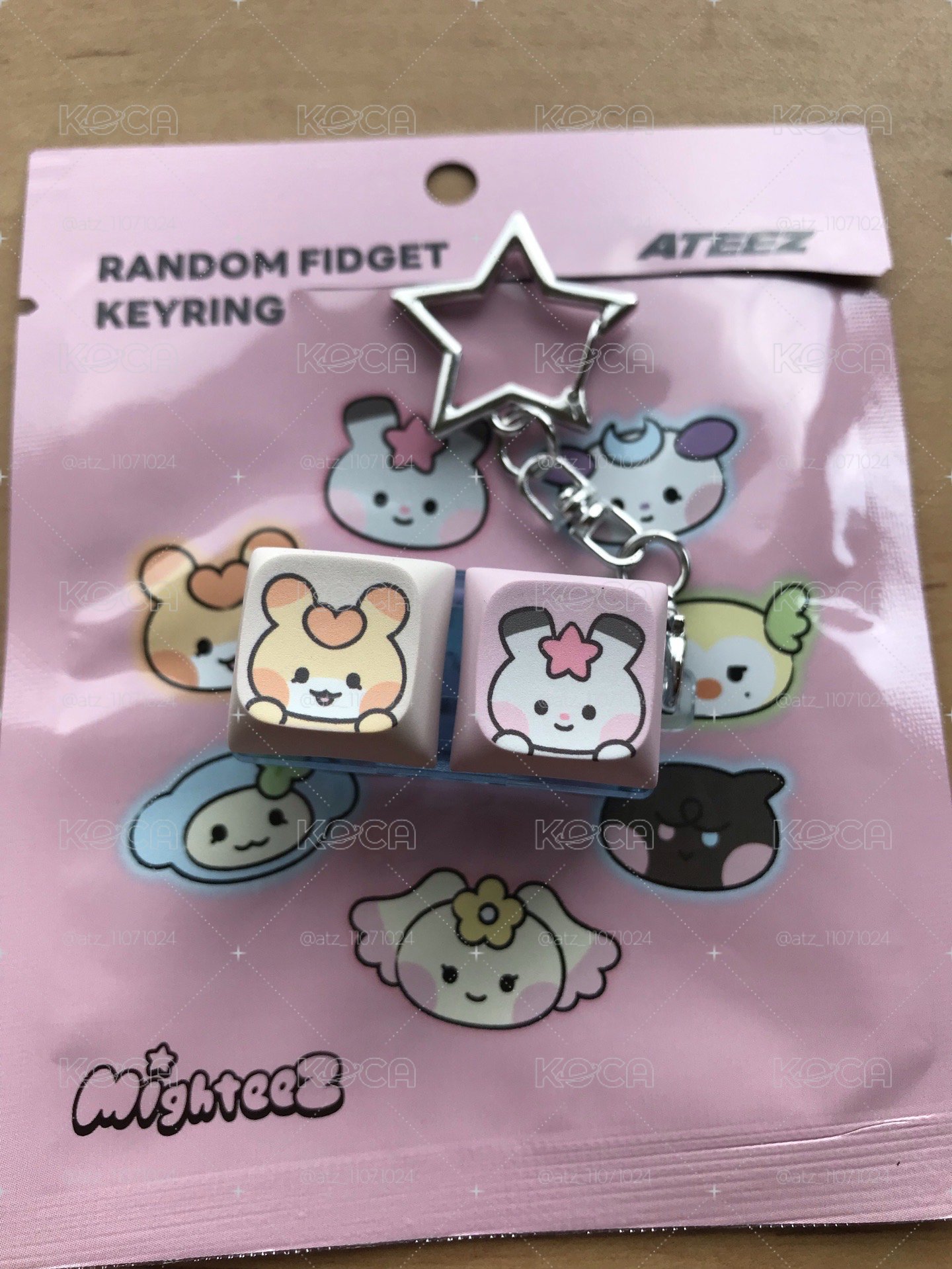 mighteez fidget keyring 中星