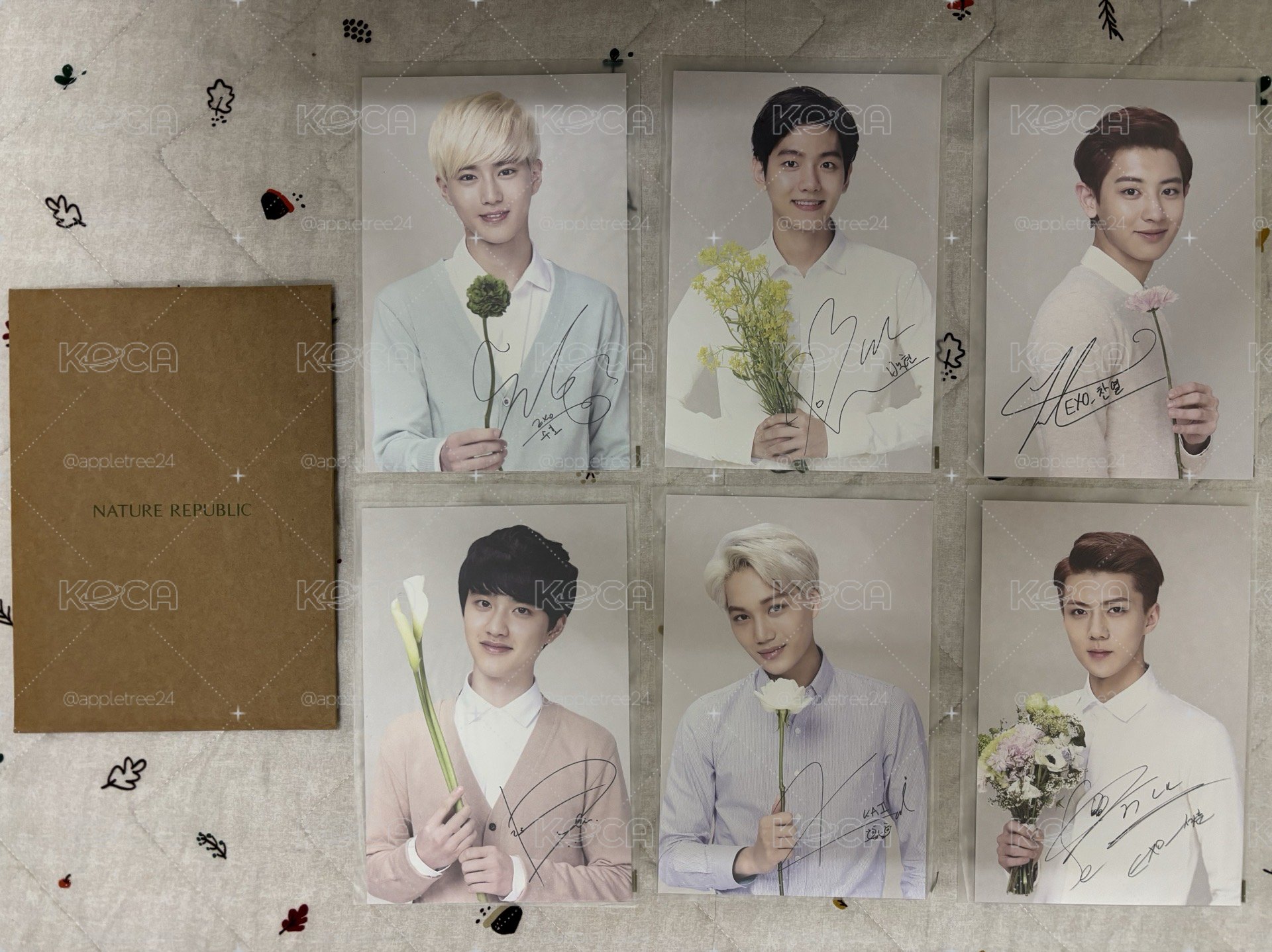 EXO-K NATURE REPUBLIC 明信片