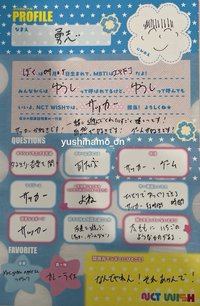 YID/BMG 0708手渡 履歷 / 自介表 