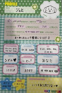 YID/BMG 0708手渡 履歷 / 自介表 