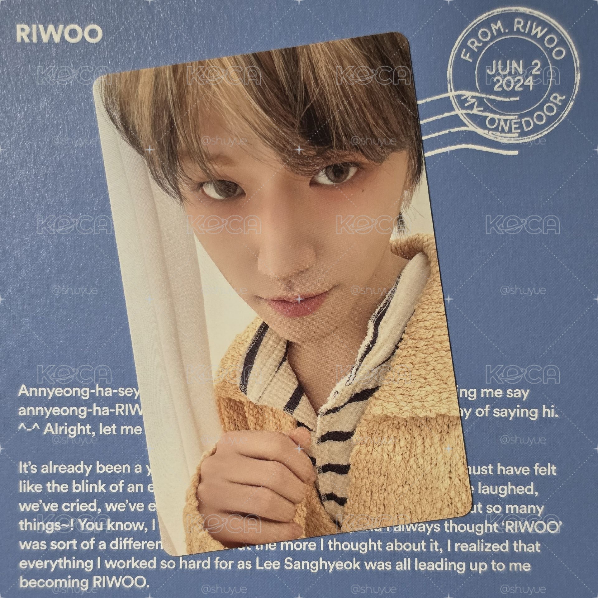 【RIWOO】HOME 單封 專輯卡