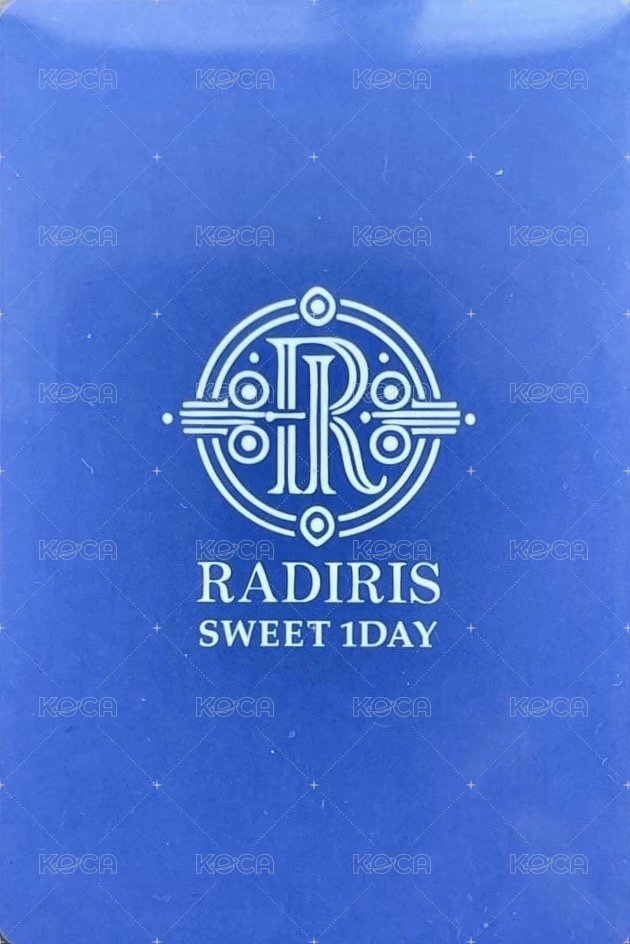 SANA X RADIRIS 代言卡  背面