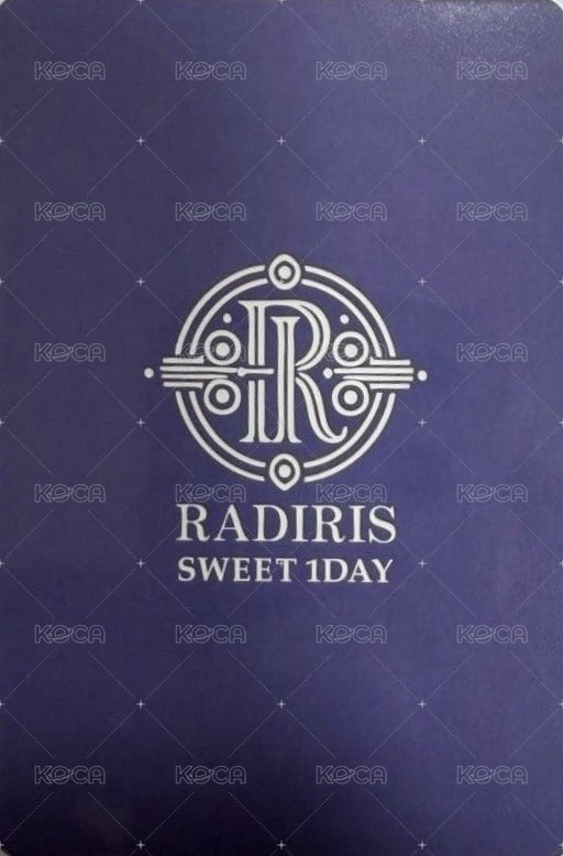SANA X RADIRIS 代言卡  背面